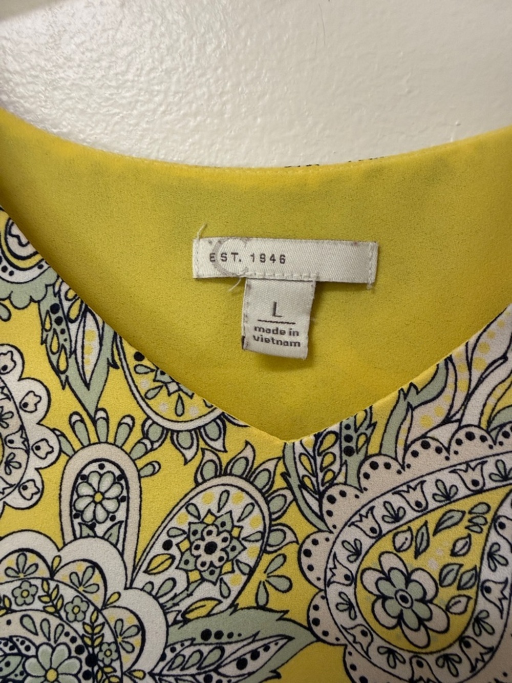 Cato Yellow Paisley Sleeveless Camisole - Picture 3 of 5